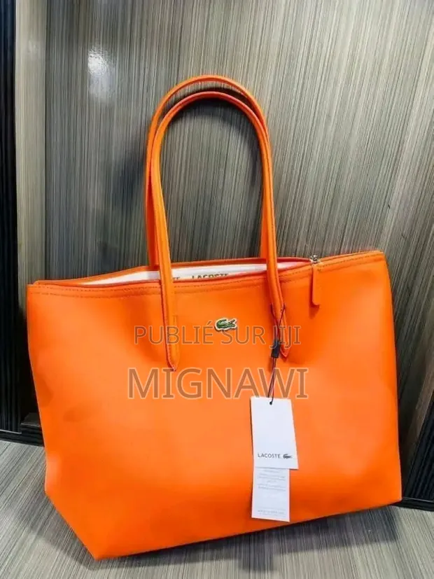 Lacoste Cuir Sac A Main Lacoste Orange Sac À Main Lacoste In