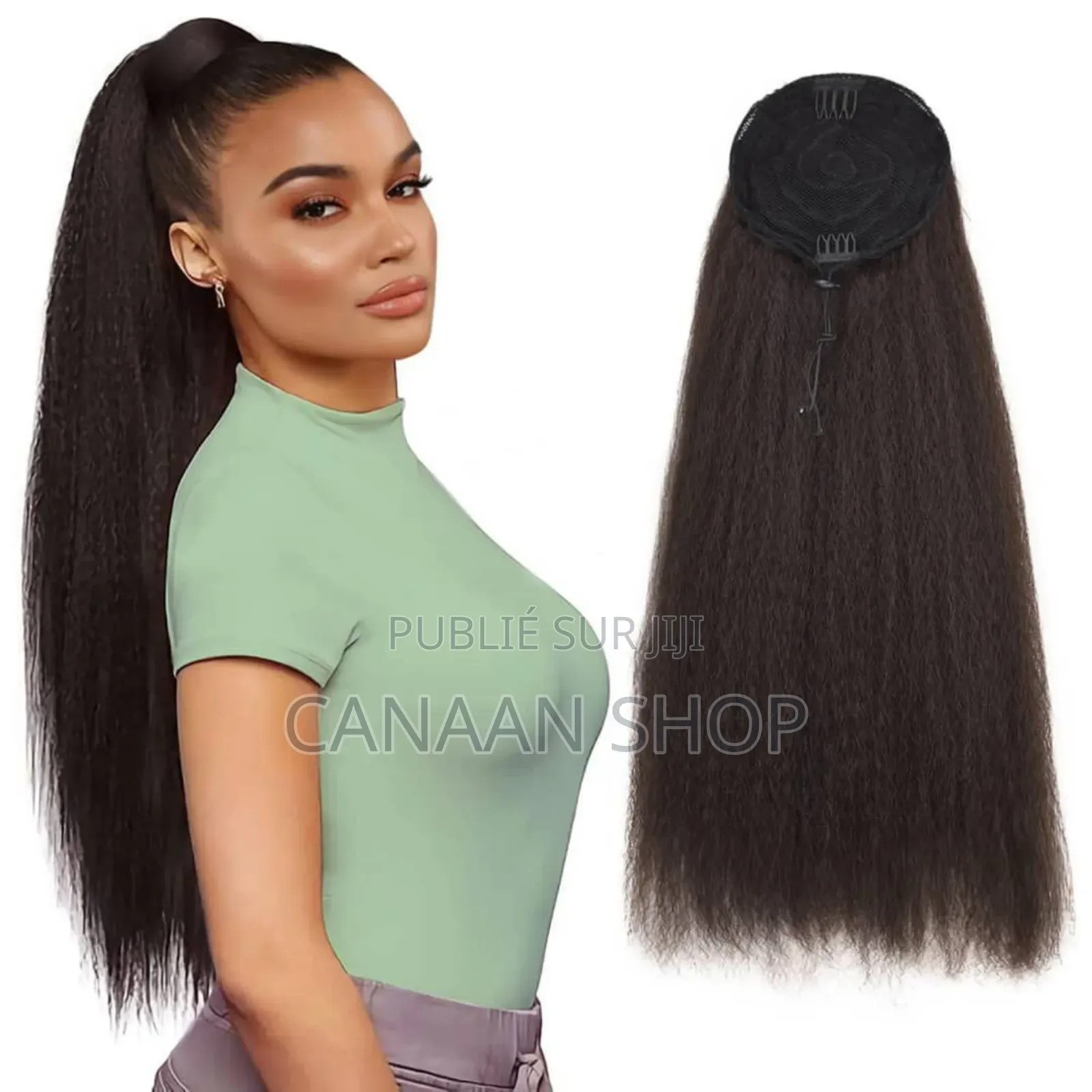 Postiche Kinky Straight Effet Effet Cheveux.