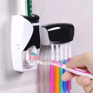 Photo - Distributeur De Dentifrice Avec Porte Brosses