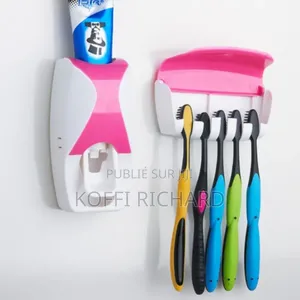 Distributeur De Dentifrice Avec Porte Brosses