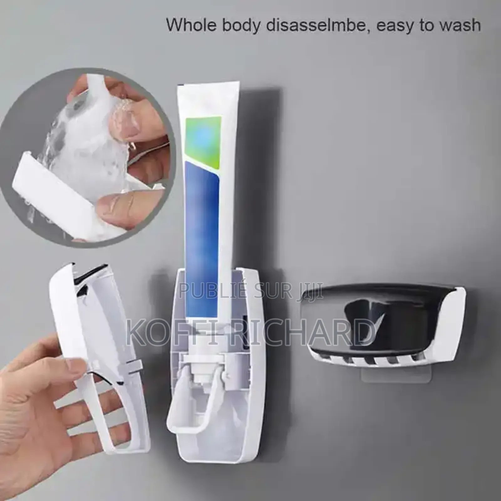 Distributeur De Dentifrice Avec Porte Brosses
