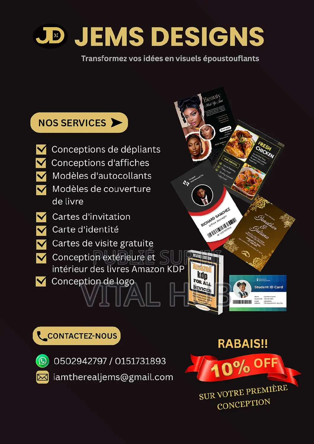 Dépliant Créatif | Modèles d'Affiches Et d'Autocollants