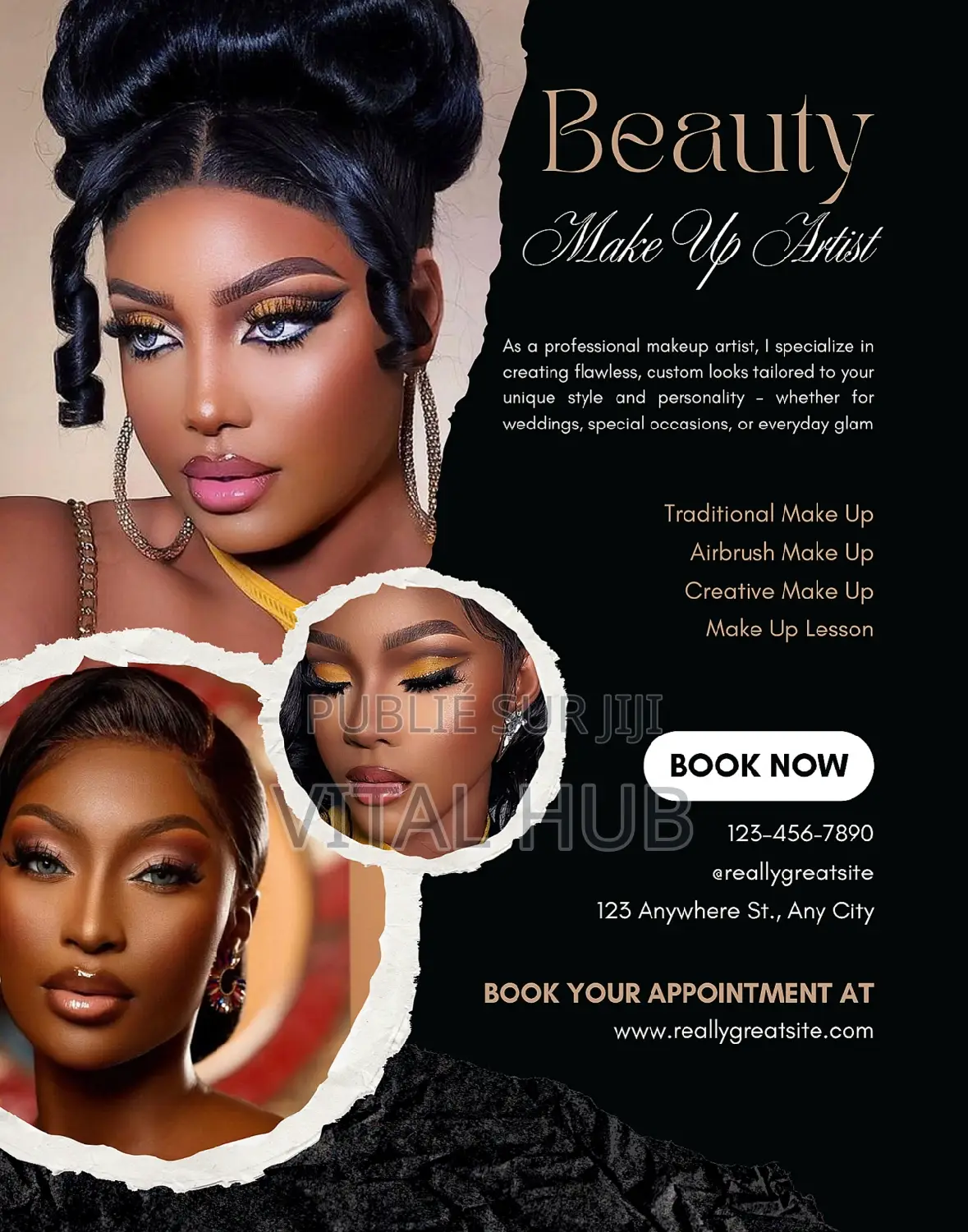 Dépliant Créatif | Modèles d'Affiches Et d'Autocollants