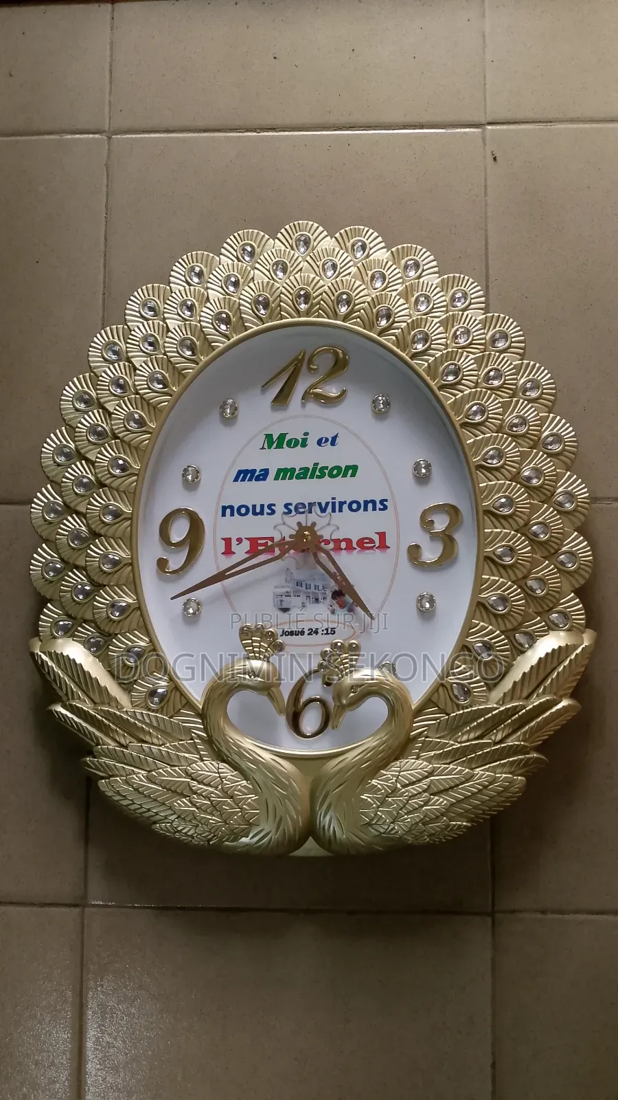 Horloge Personnalisé Avec Verset Biblique