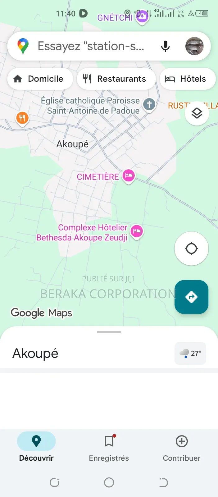50 Ha Avec Acd en Vente a Akoupe Zeudji