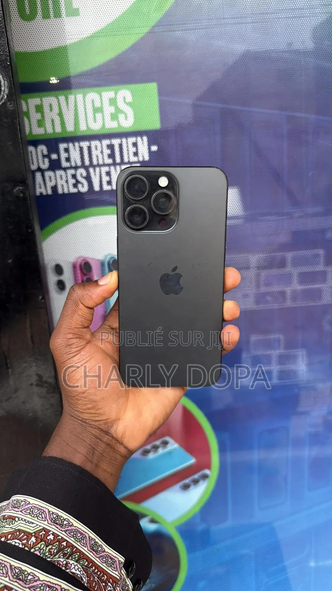 Pomme iPhone 15 Pro Max 256 GB Noir