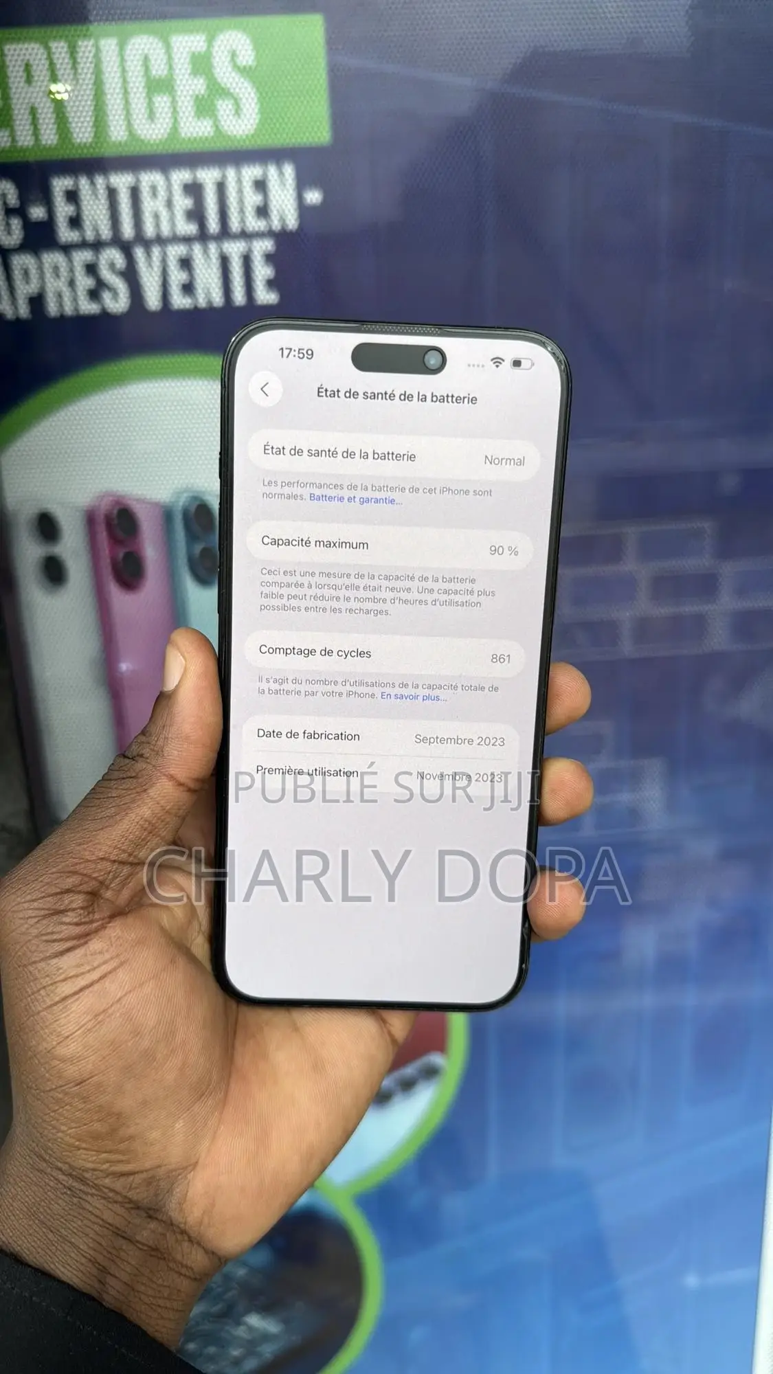 Apple iPhone 15 Pro Max 256 GB Noir