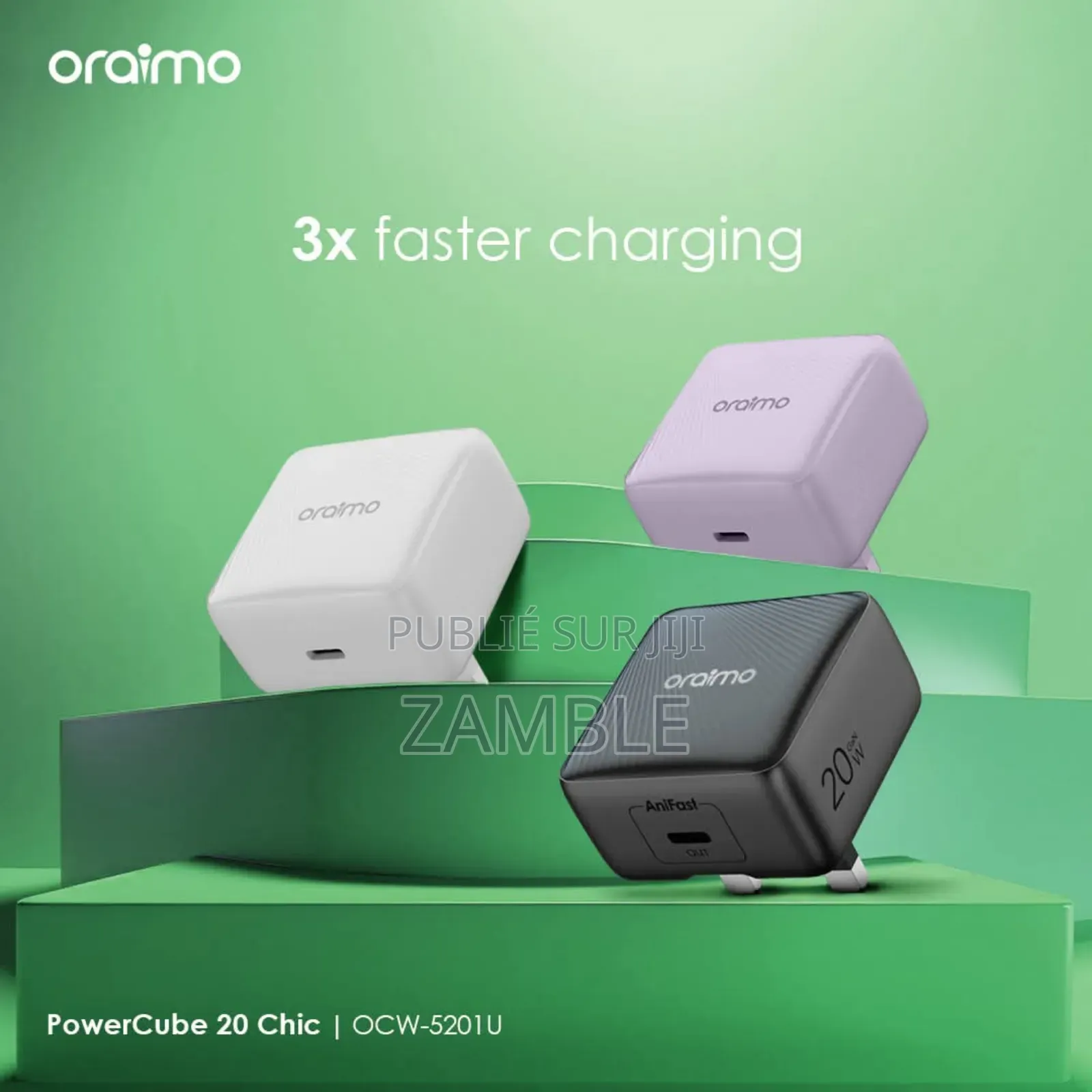 Chargeur Oraimo Ultra Rapide Powercube 20 Chic