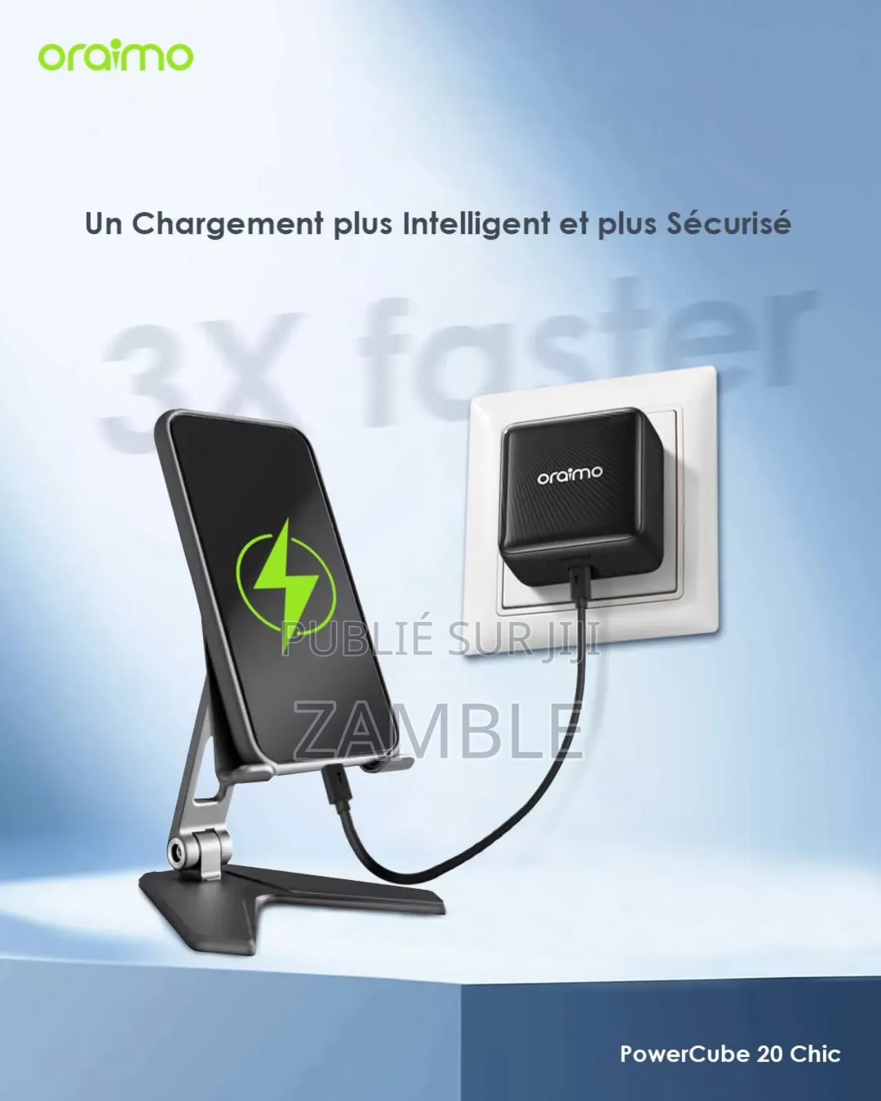 Chargeur Oraimo Ultra Rapide Powercube 20 Chic