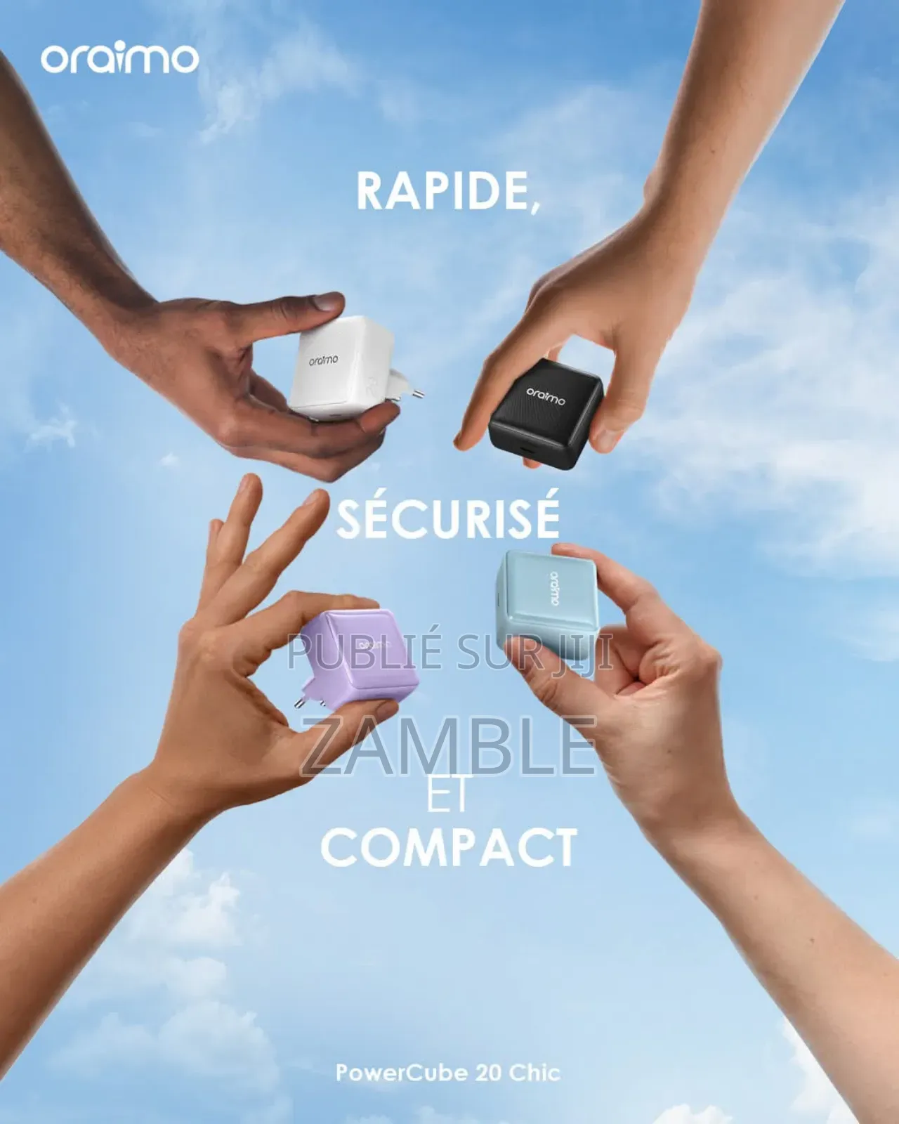 Chargeur Oraimo Ultra Rapide Powercube 20 Chic