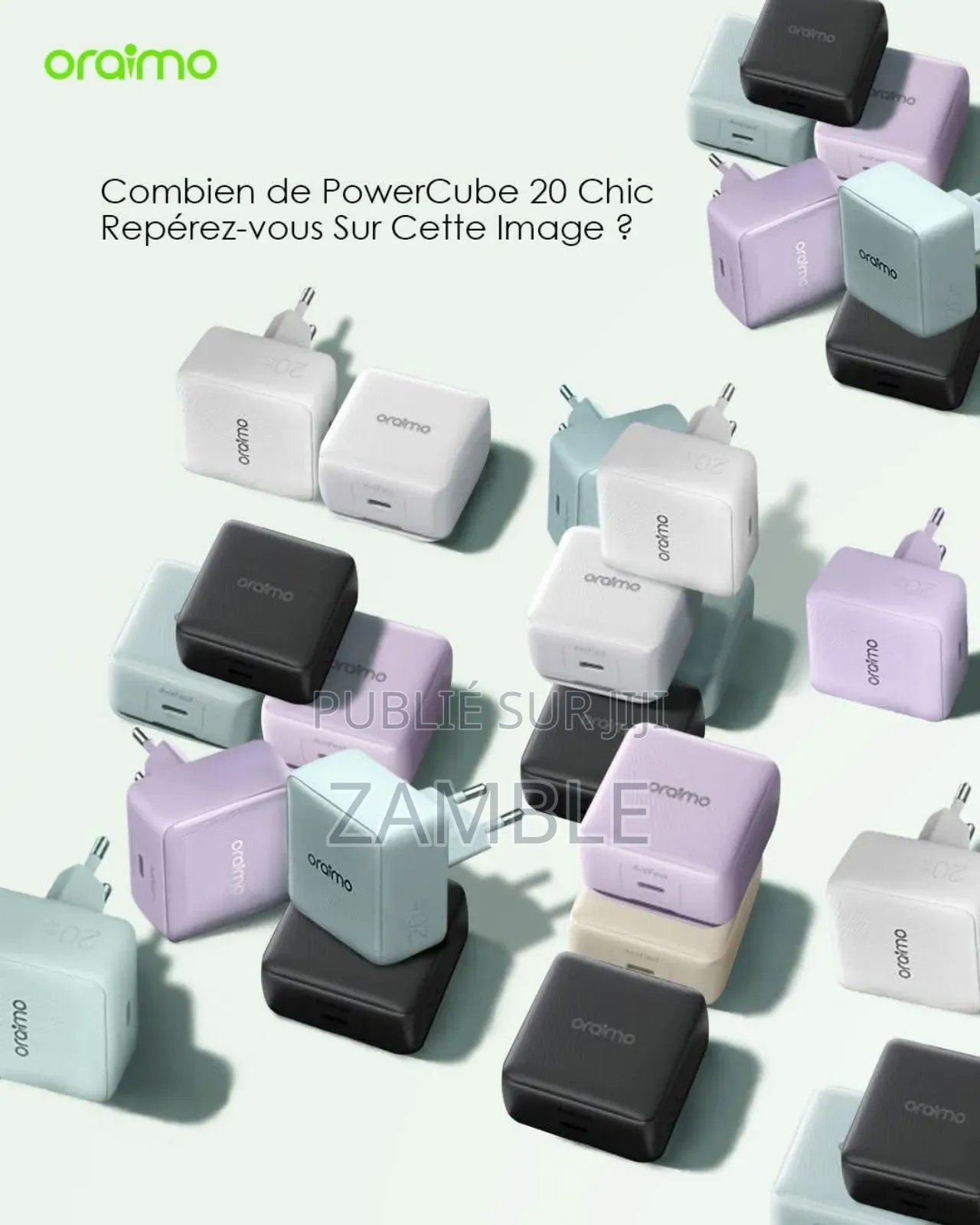 Chargeur Oraimo Ultra Rapide Powercube 20 Chic