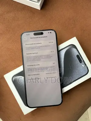 Apple iPhone 15 Pro Max 256 GB Noir