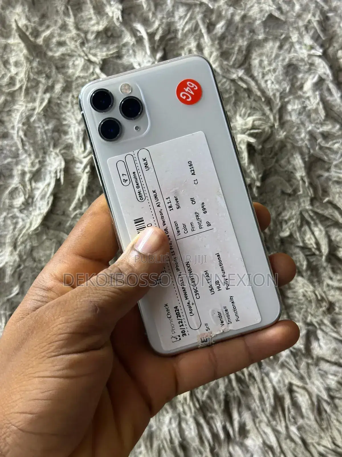 Apple iPhone 11 Pro 64 GB Blanc