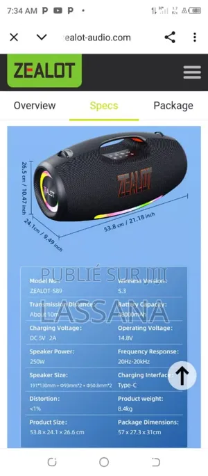 Zealot S89 / 250 Watts