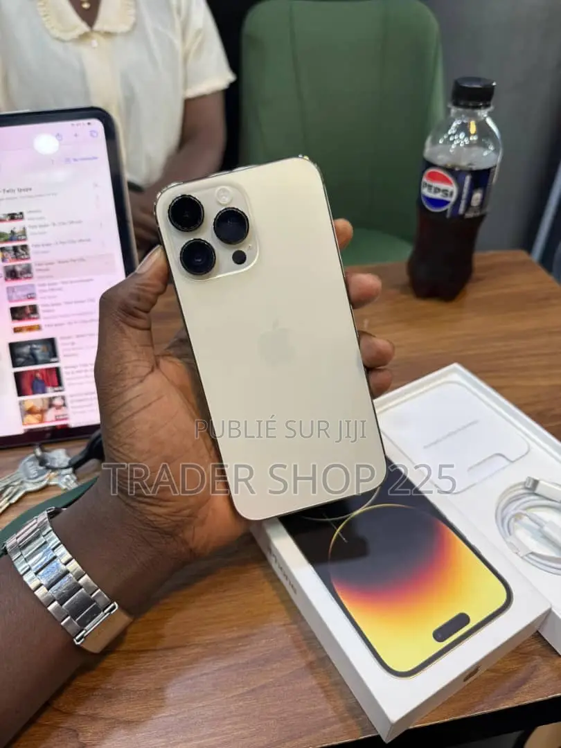 New Pomme iPhone 14 Pro Max 256 GB Doré