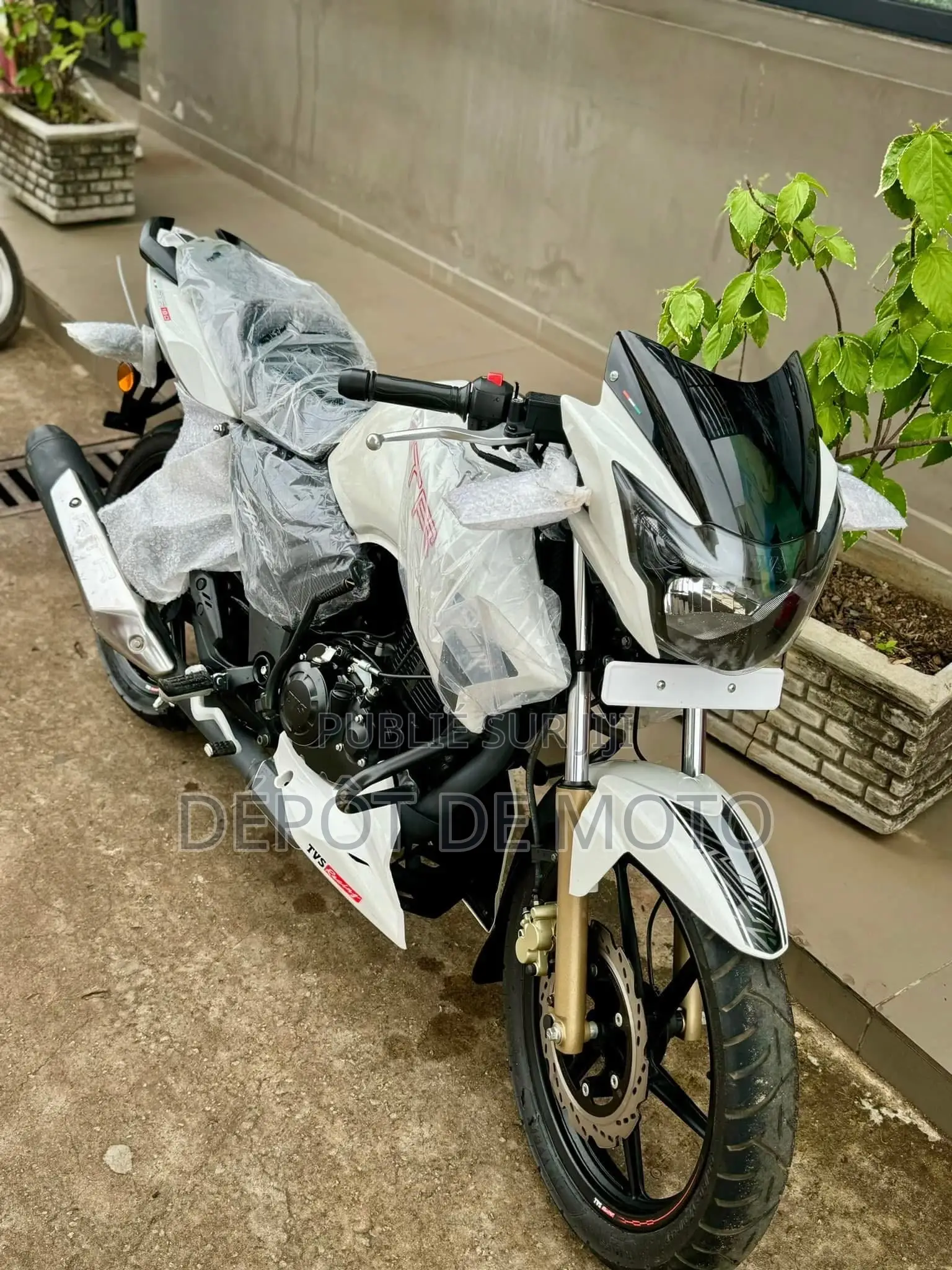 Neuf TVS Apache 180 RTR 2023 Blanc