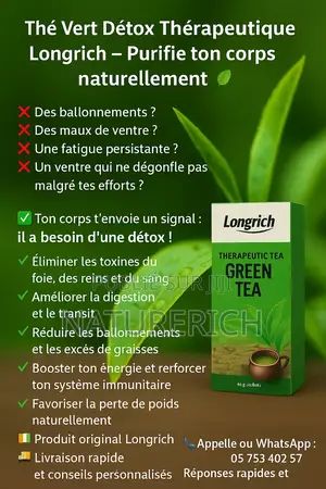 Photo - Thé Vert Détox Longrich – Élimine Les Toxines Booste L’Énergie