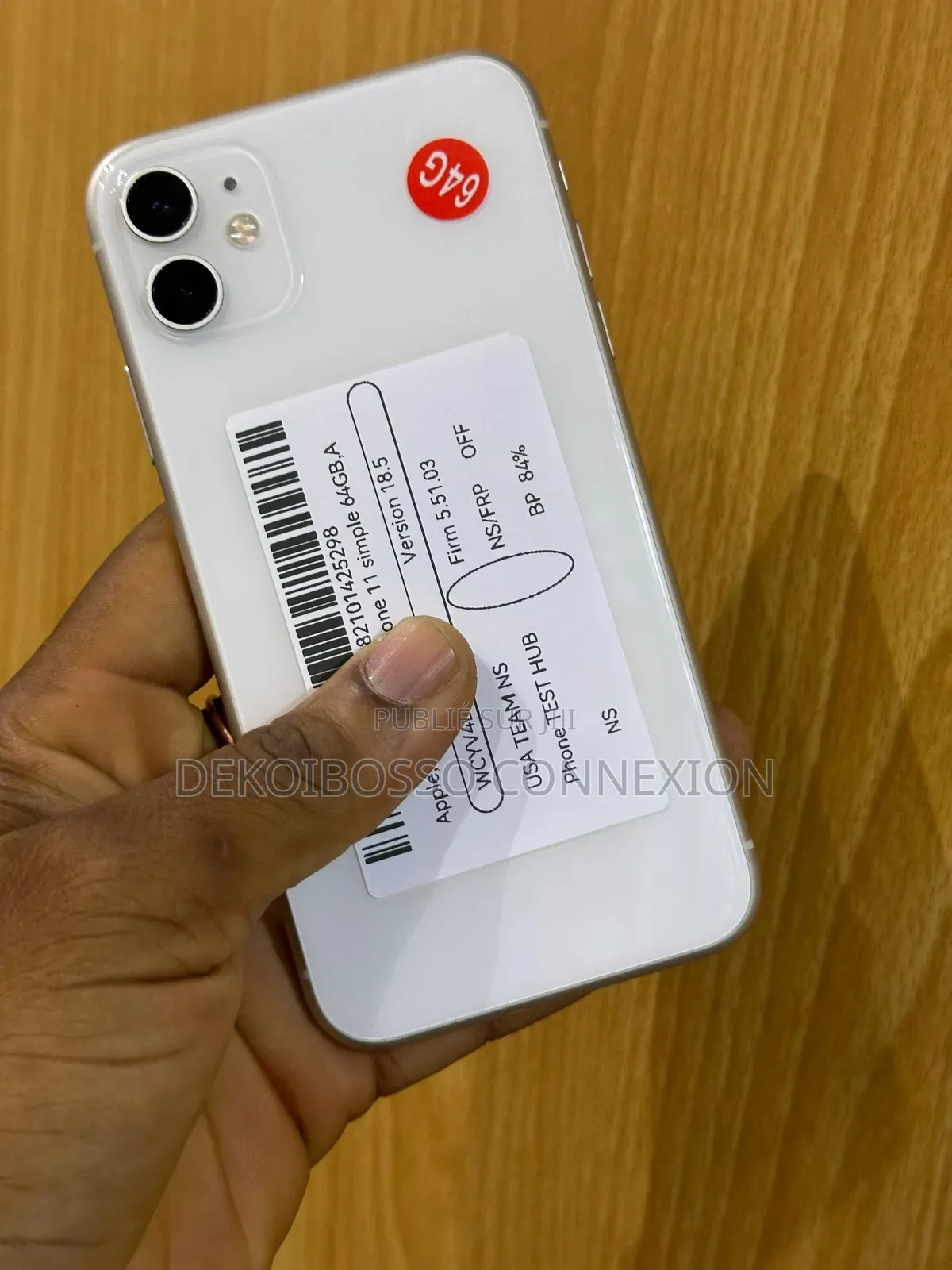 Apple iPhone 11 64 GB Blanc
