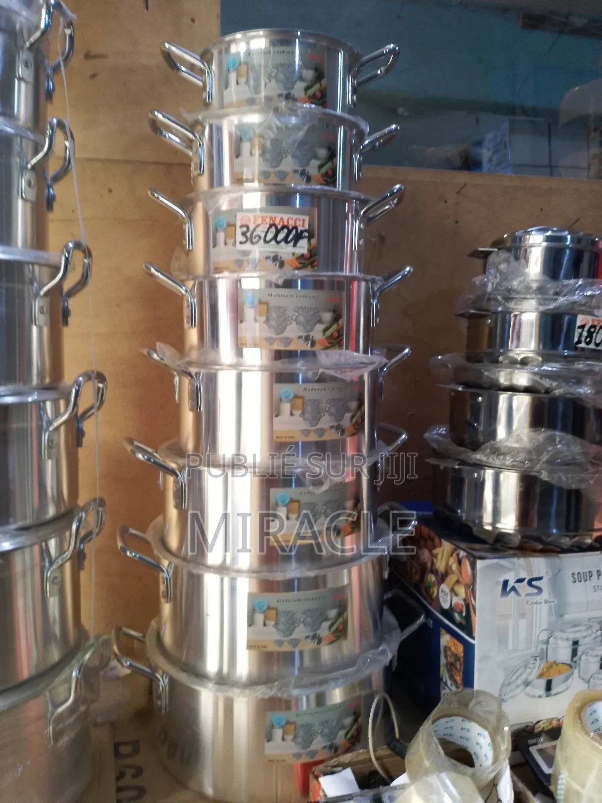 Ensemble De 8 Casseroles en Acier Inoxydable