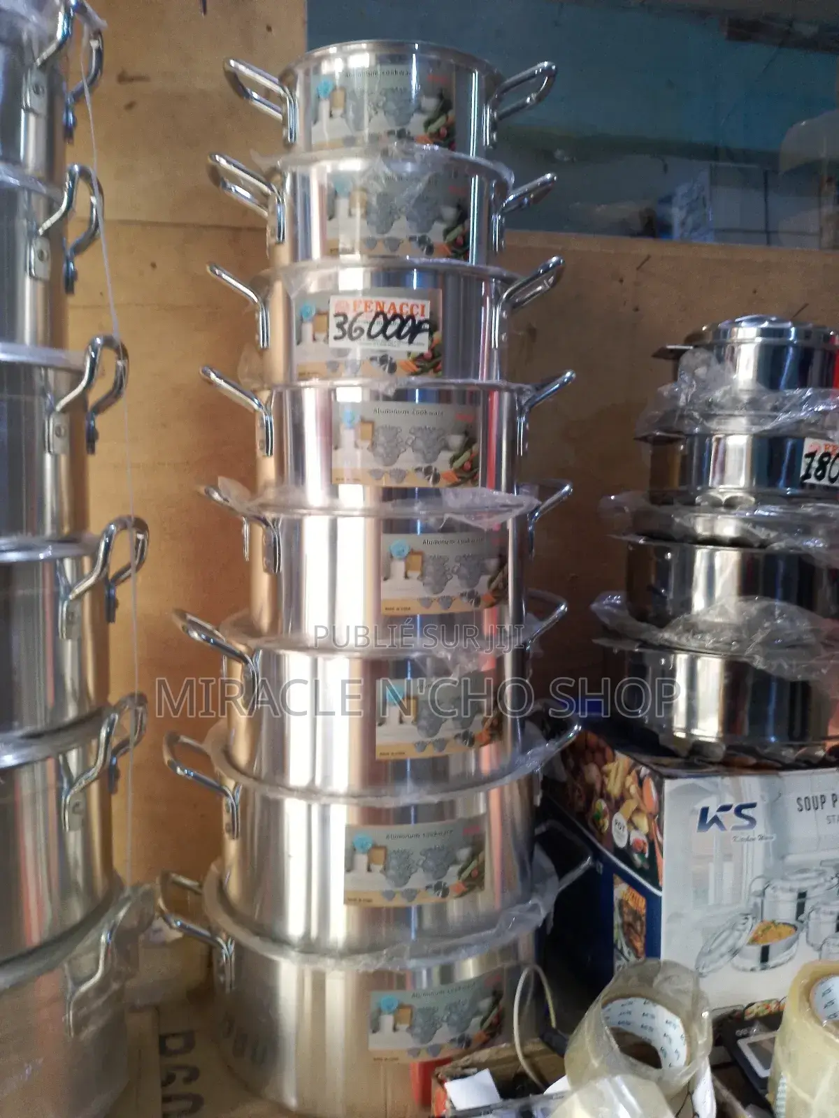 Ensemble De 8 Casseroles en Acier Inoxydable