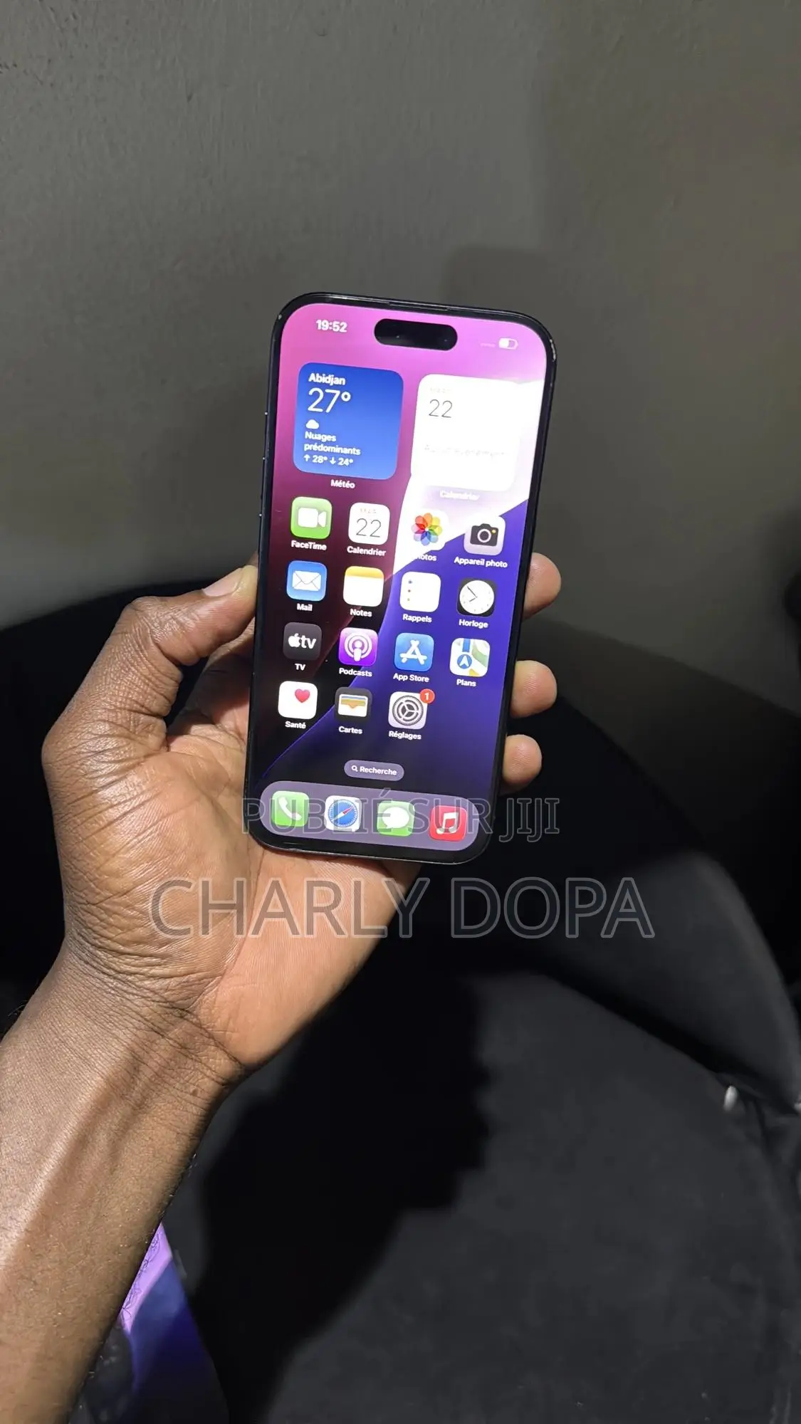 Pomme iPhone 15 Pro 256 GB Bleu