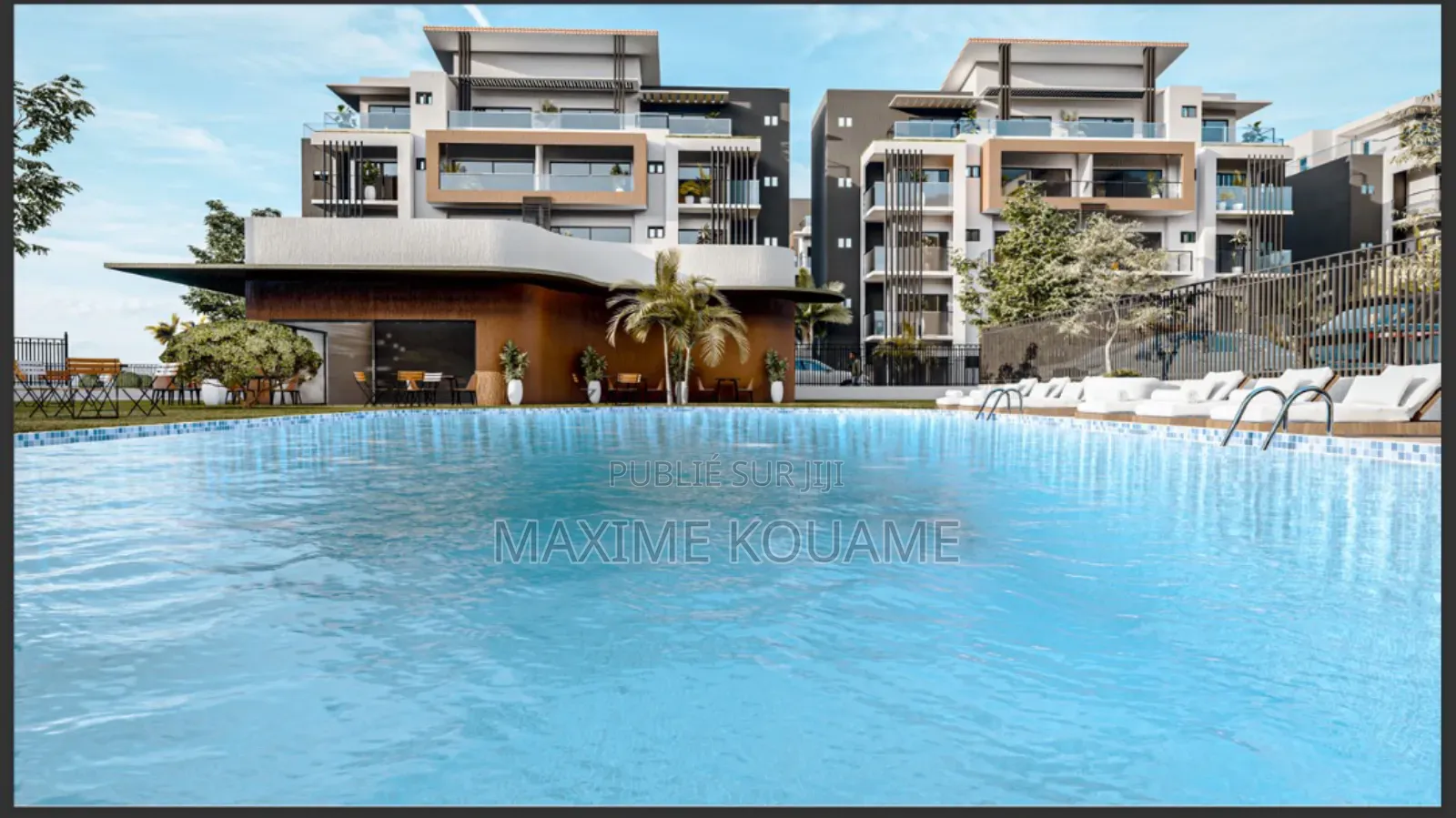 Furnished 4chbre Appartement dans Bingerville à Louer