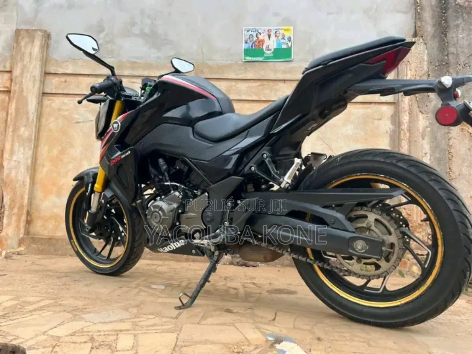 Neuf Haojue DR300 2025 Noir