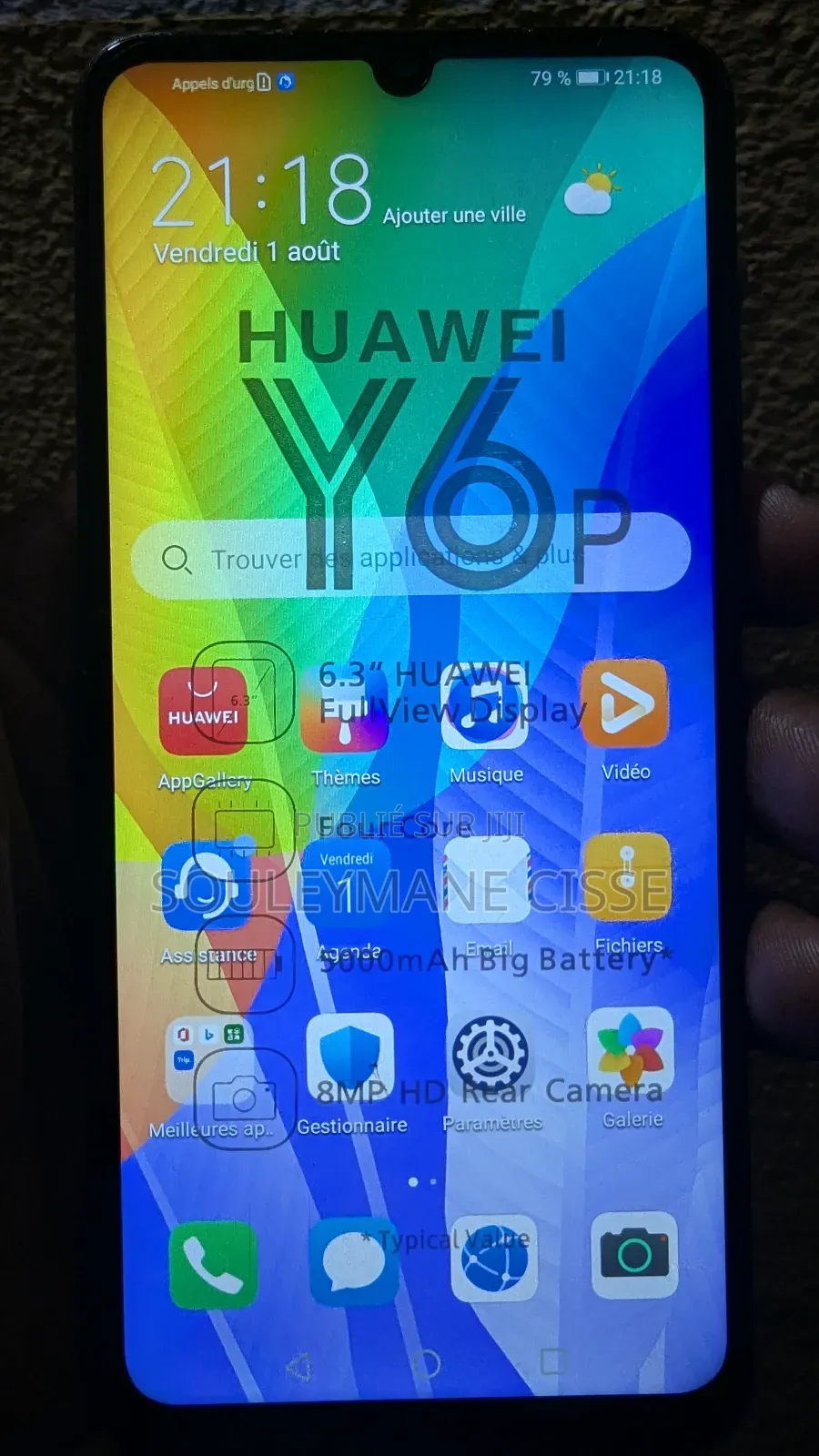 New Huawei Y6p 64 GB Violet