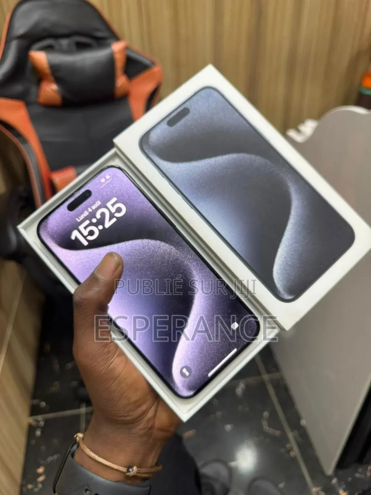 Pomme iPhone 15 Pro Max 256 GB Noir