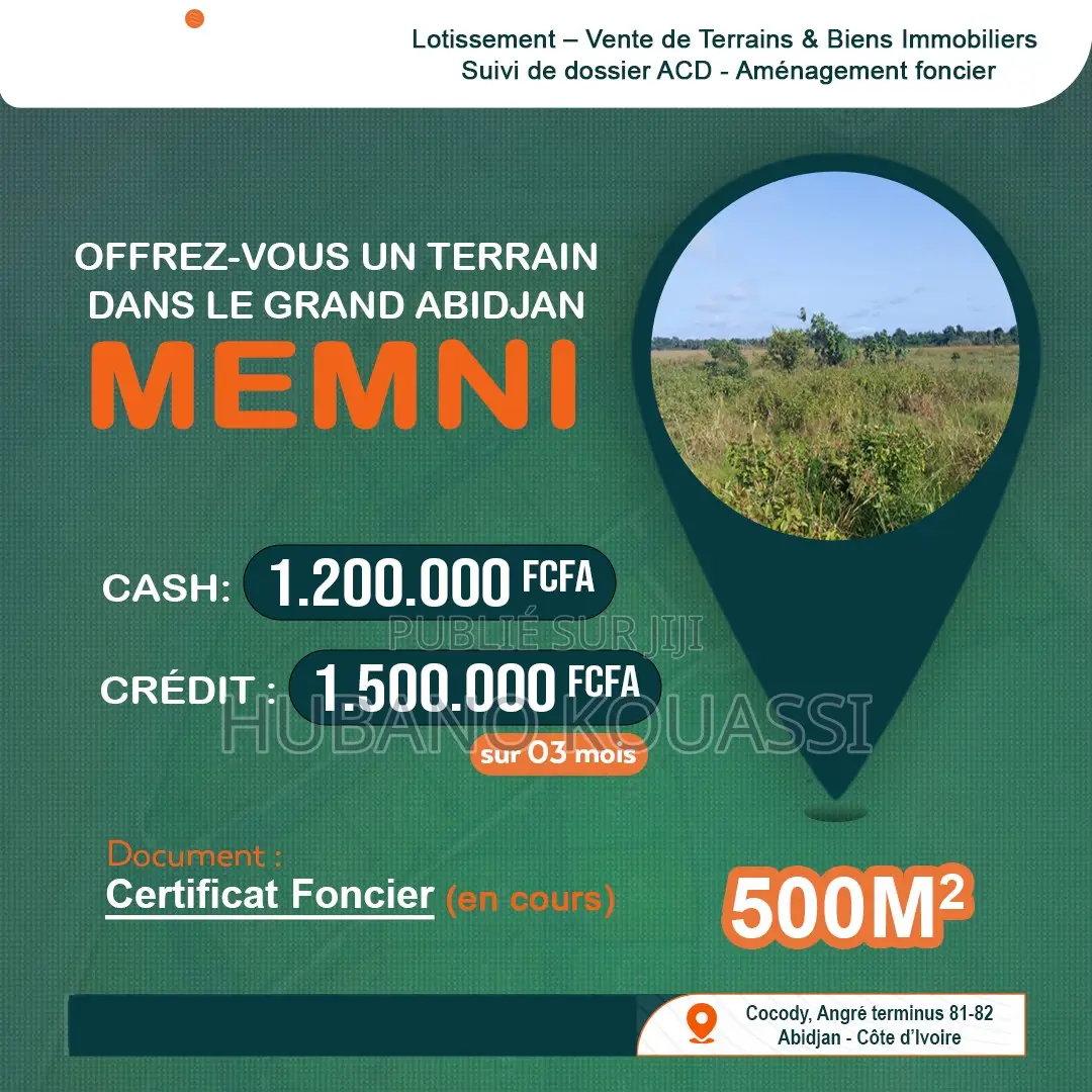 Terrain 500m2 À Memni