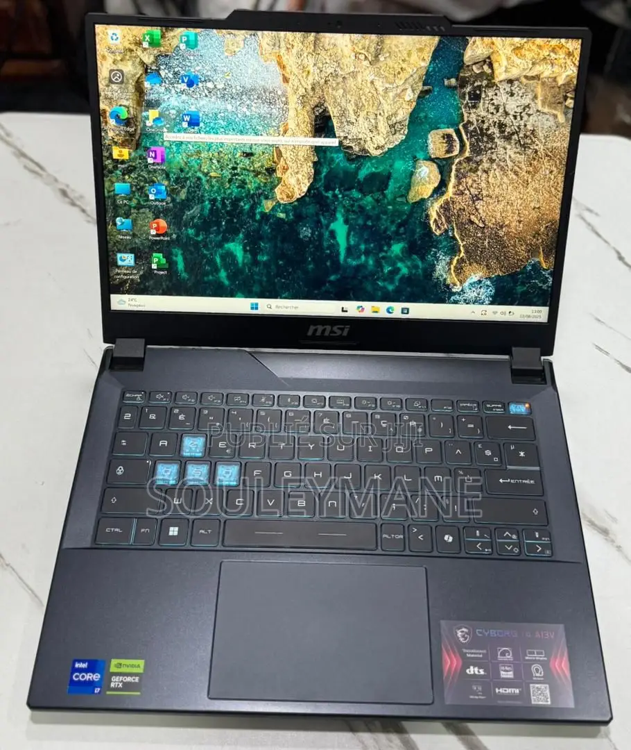 New Ordinateur Portable MSI Cyborg 14 16GB Intel Core I7 SSD 1T