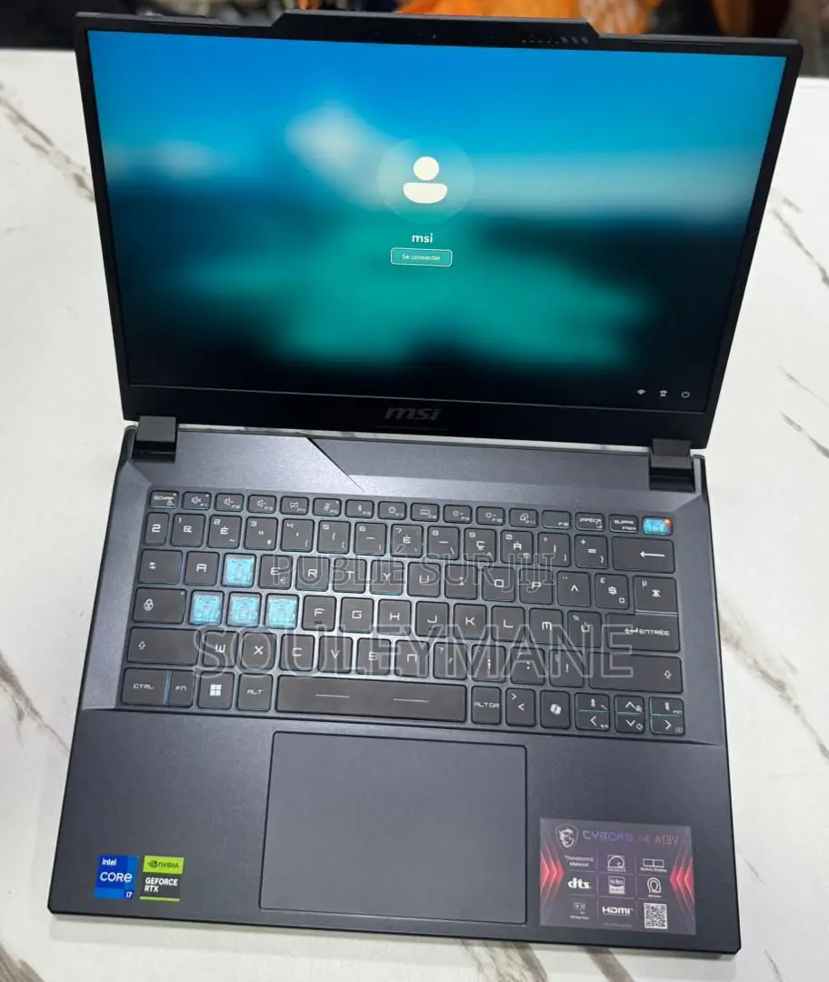 New Ordinateur Portable MSI Cyborg 14 16GB Intel Core I7 SSD 1T