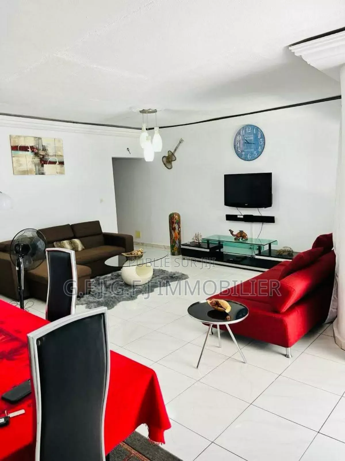 Furnished 2chbre Maison dans G.F.J Immobilier, Cocody à Louer