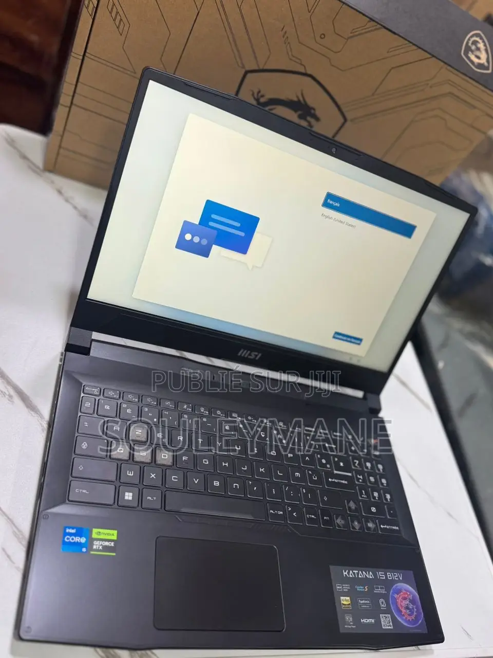 Ordinateur Portable MSI Katana 15 16GB Intel Core I5 SSD 512GB