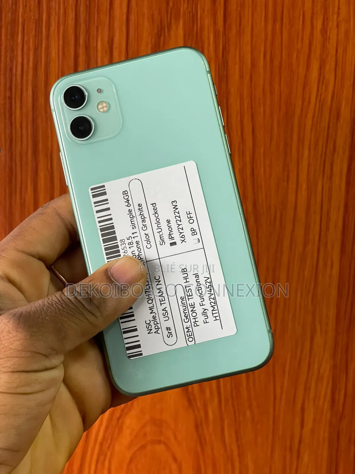 Pomme iPhone 11 64 GB Vert