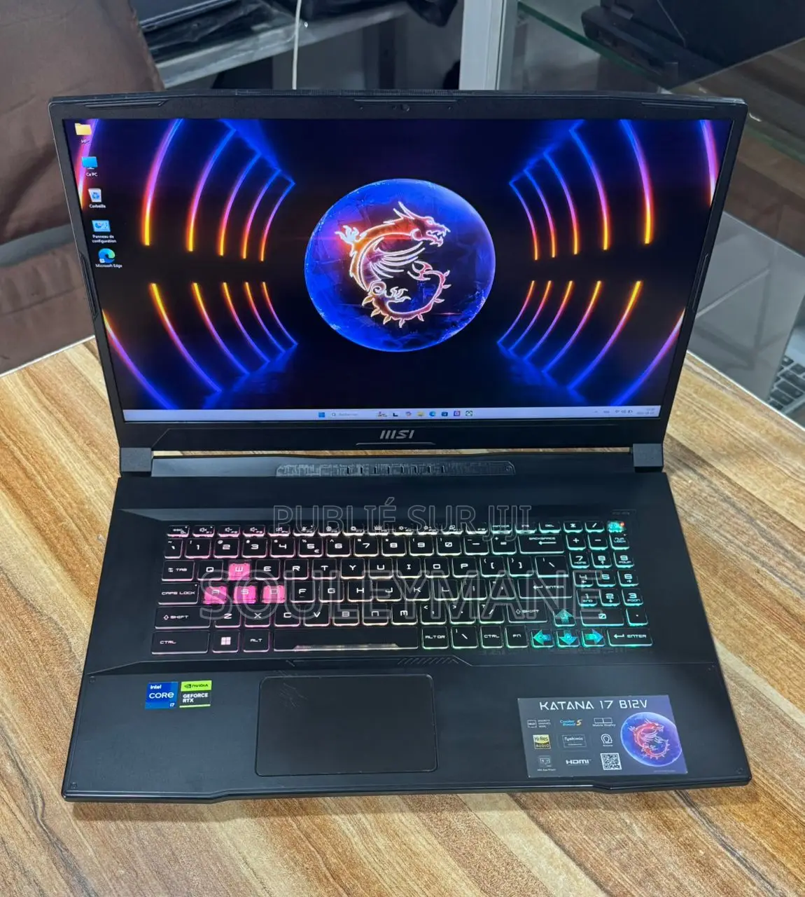 Ordinateur Portable MSI Katana 17 16GB Intel Core I7 SSD 512GB