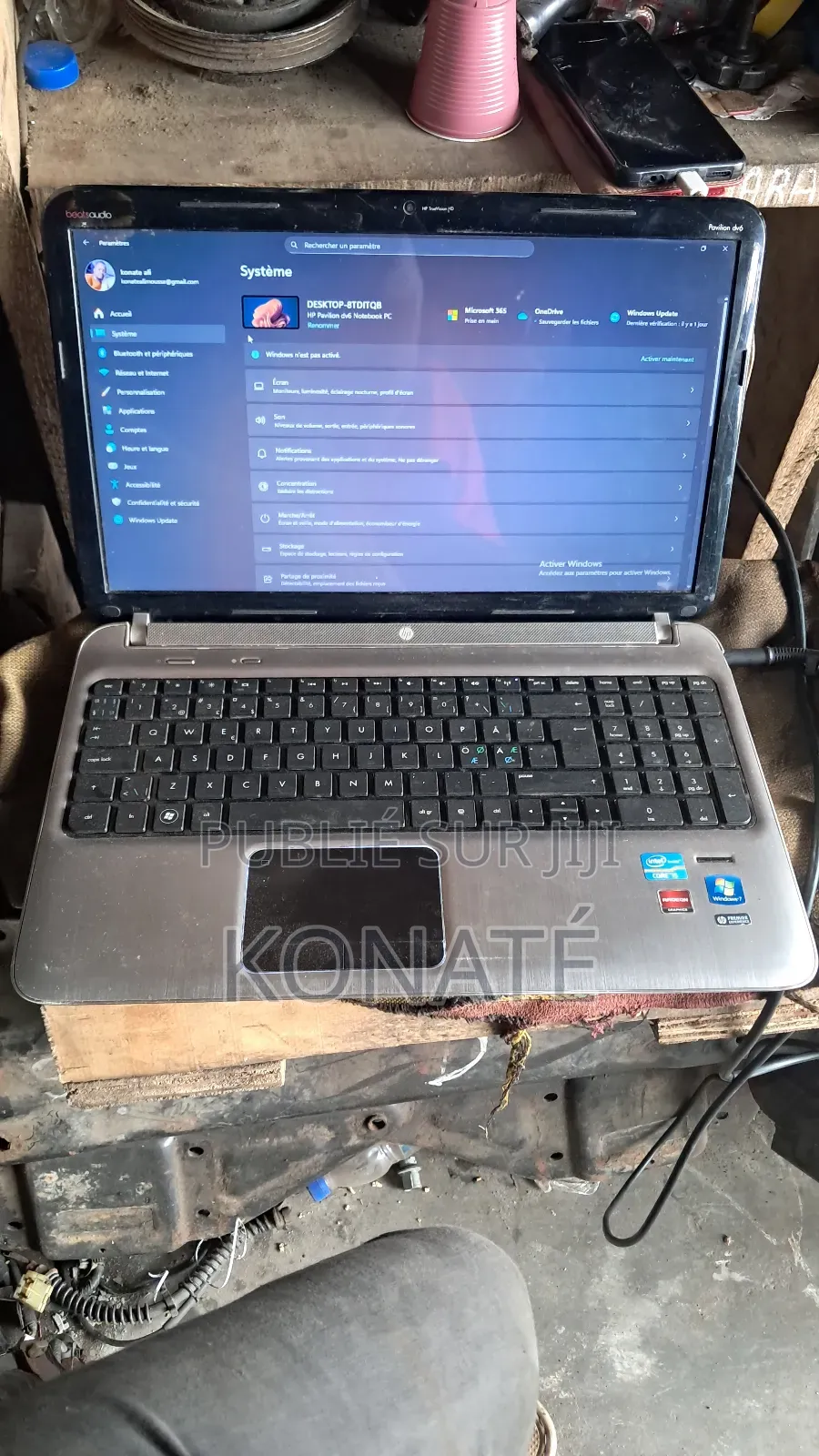 New Ordinateur Portable HP Pavilion Dv6 8GB Intel Core I5 SSD 256GB