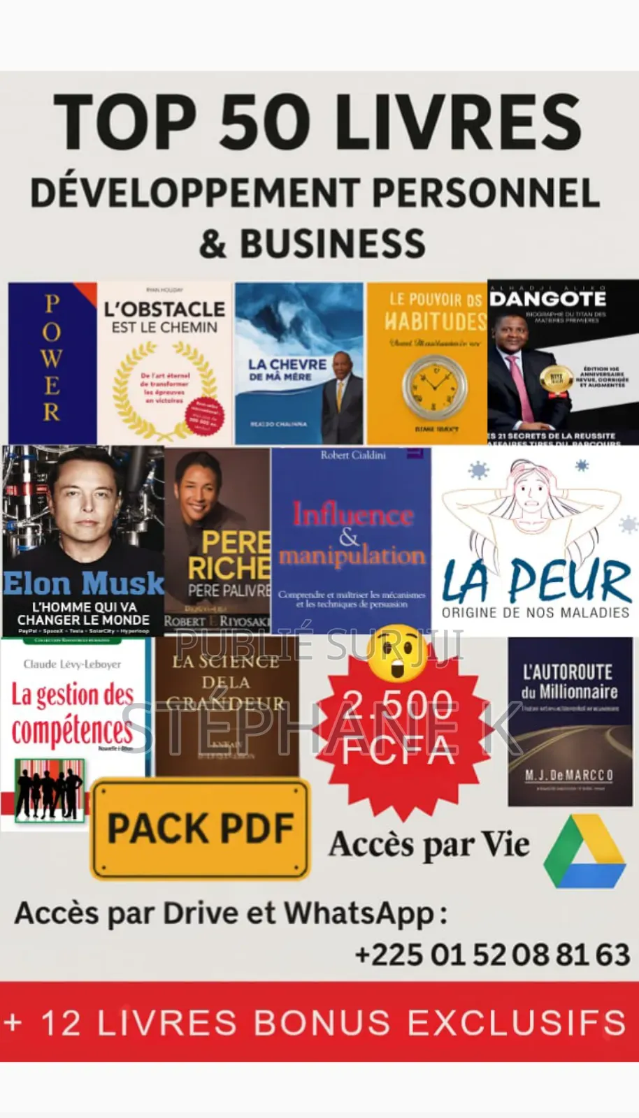 50 Livres (Motivation _sante ) À Prix Gratuit+Des Ultras Bonus À Vie