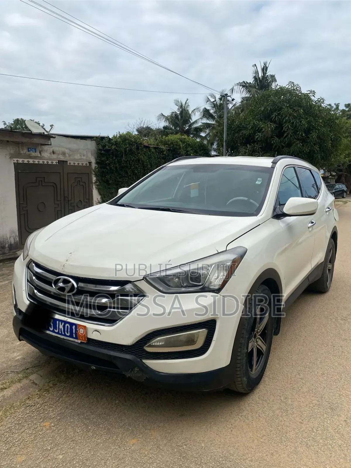 Hyundai Santa Fe Limited 4dr SUV (3.3L 6cyl 6A) 2015 Blanc