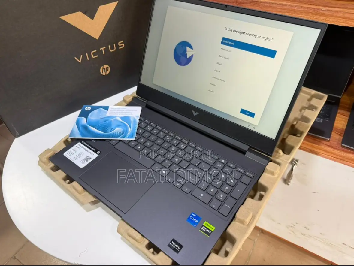 New Ordinateur Portable HP Victus 15 16GB Intel Core I5 SSD 512GB