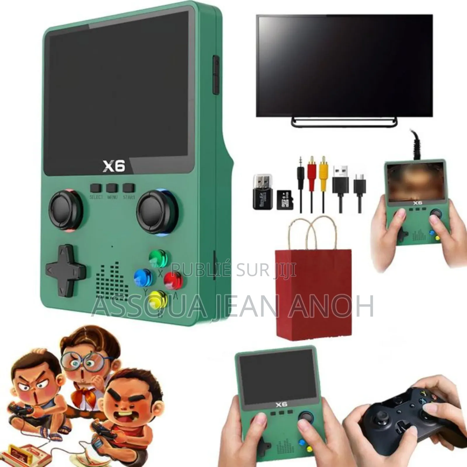 Console De Jeu Portable X6, Console De Jeu Rétro Intégrée ,