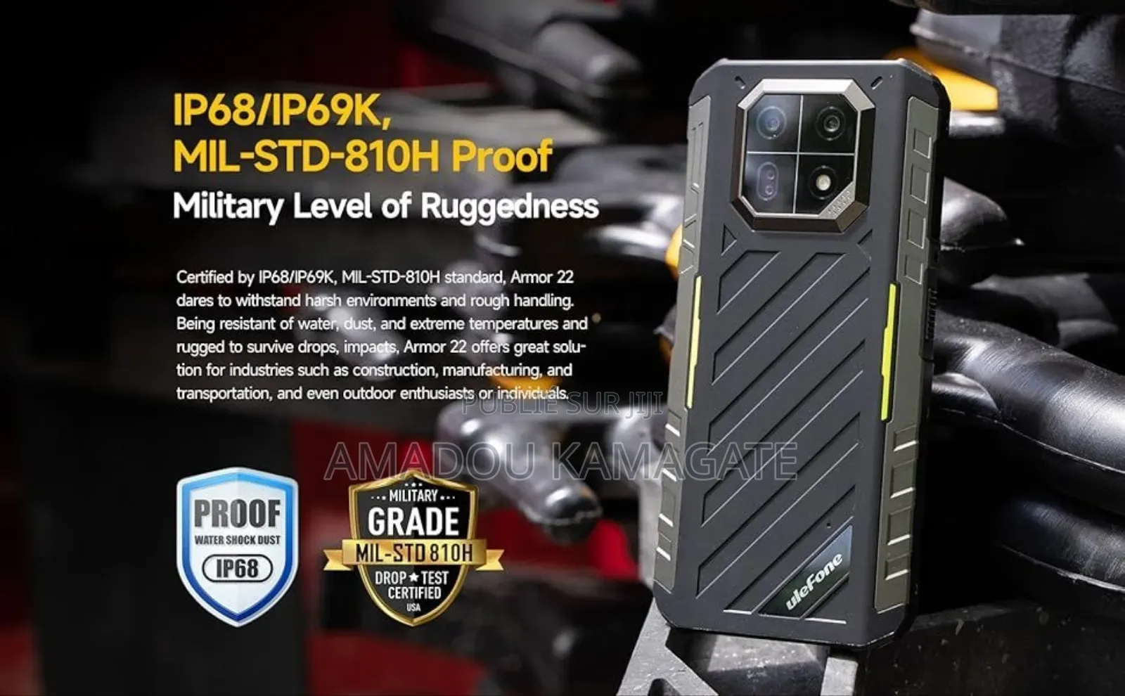 New Ulefone Armor 32 GB Noir