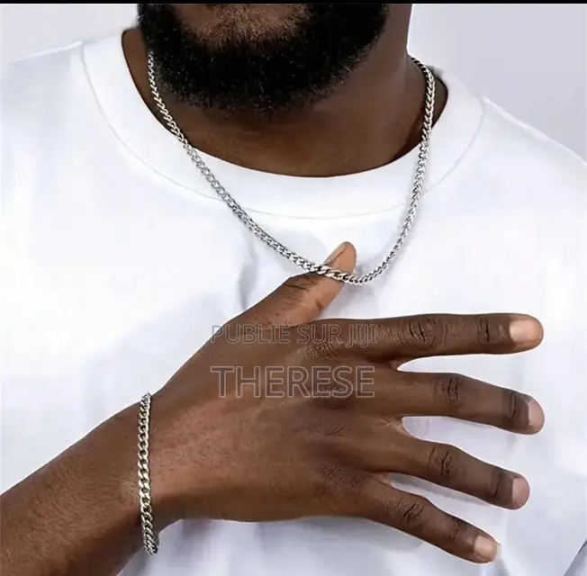 Ensemble De Chaîne Et Bracelet Pour Homme