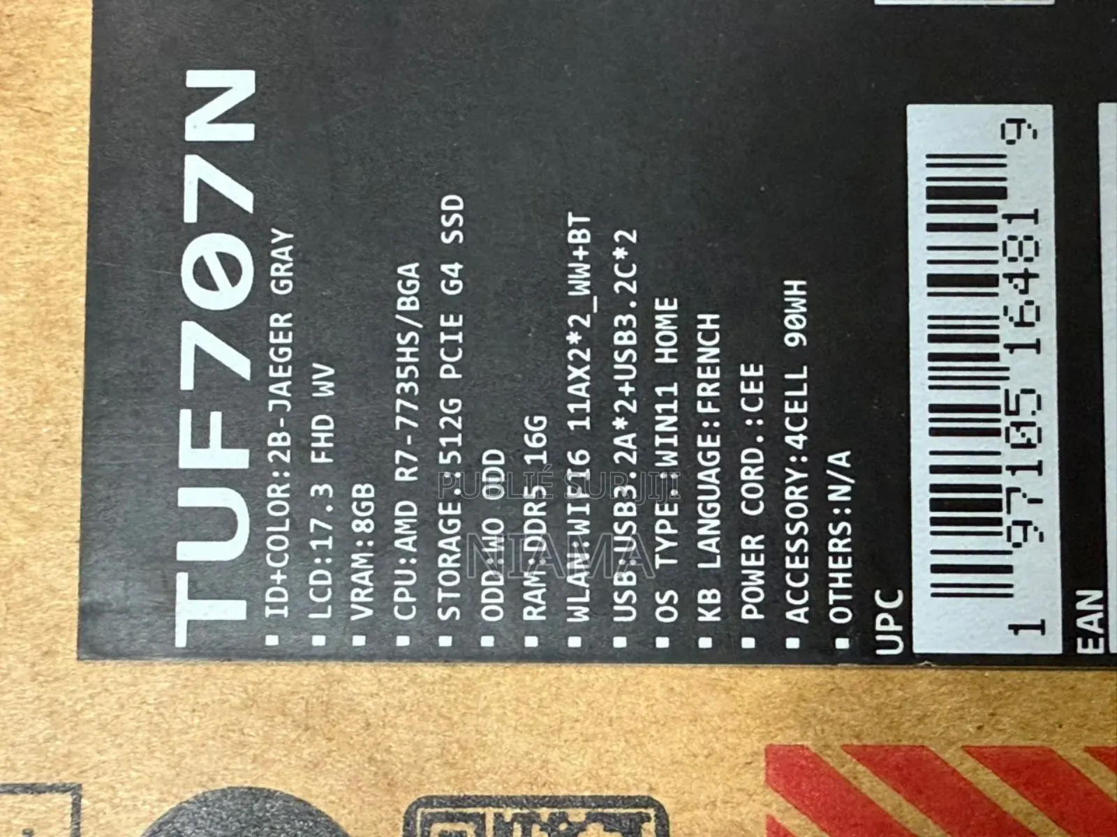 New Ordinateur Portable Asus TUF Gaming A15 32GB AMD Ryzen 7 SSD 512GB