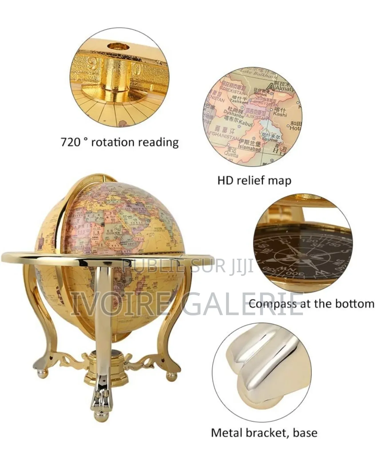 Globe Terrestre Grand 360 Degré