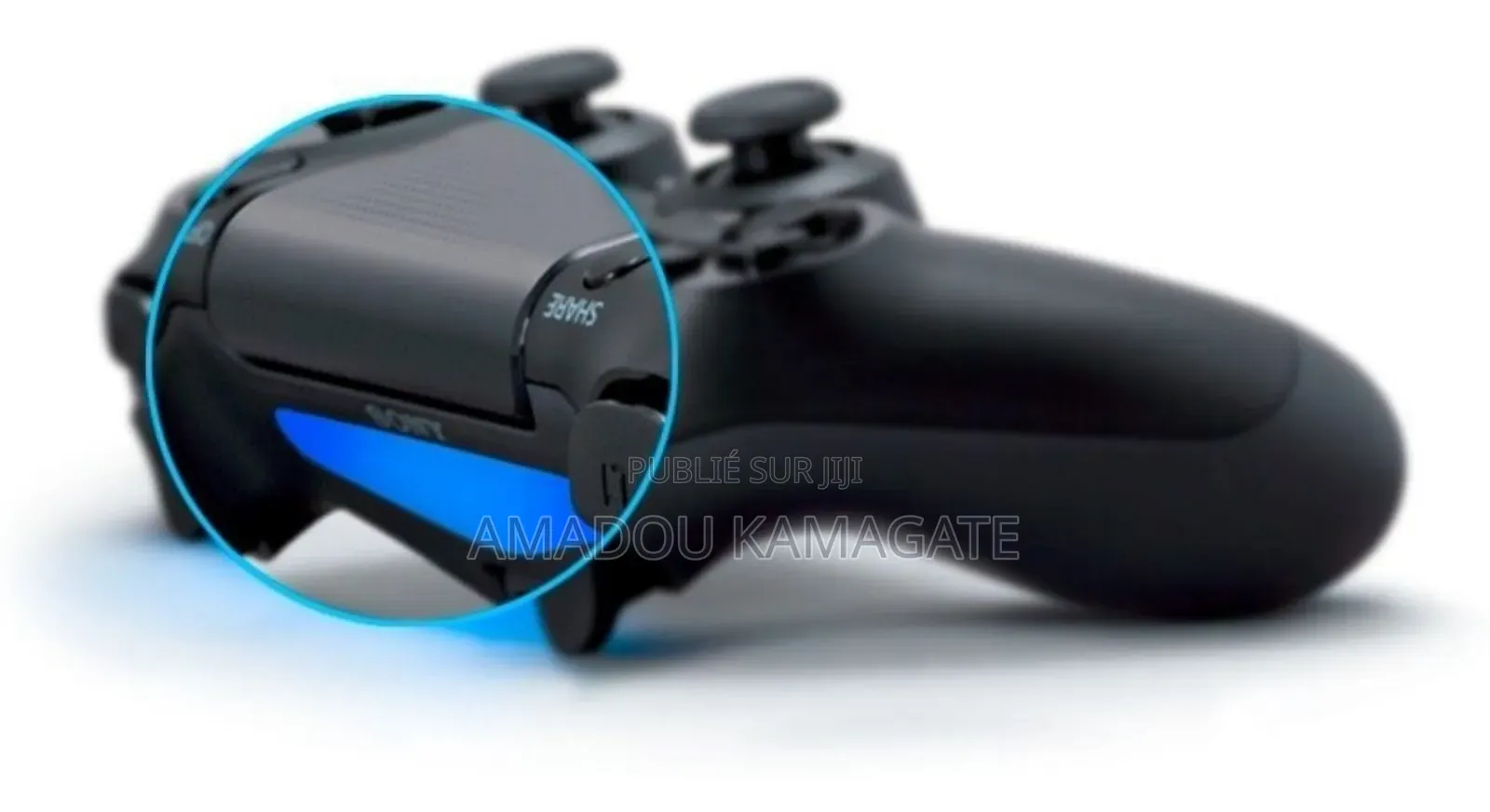 Playstation Ps4 Slim Craquée 
500 Go + 1 Manette - Noir Avec 10 Jeux