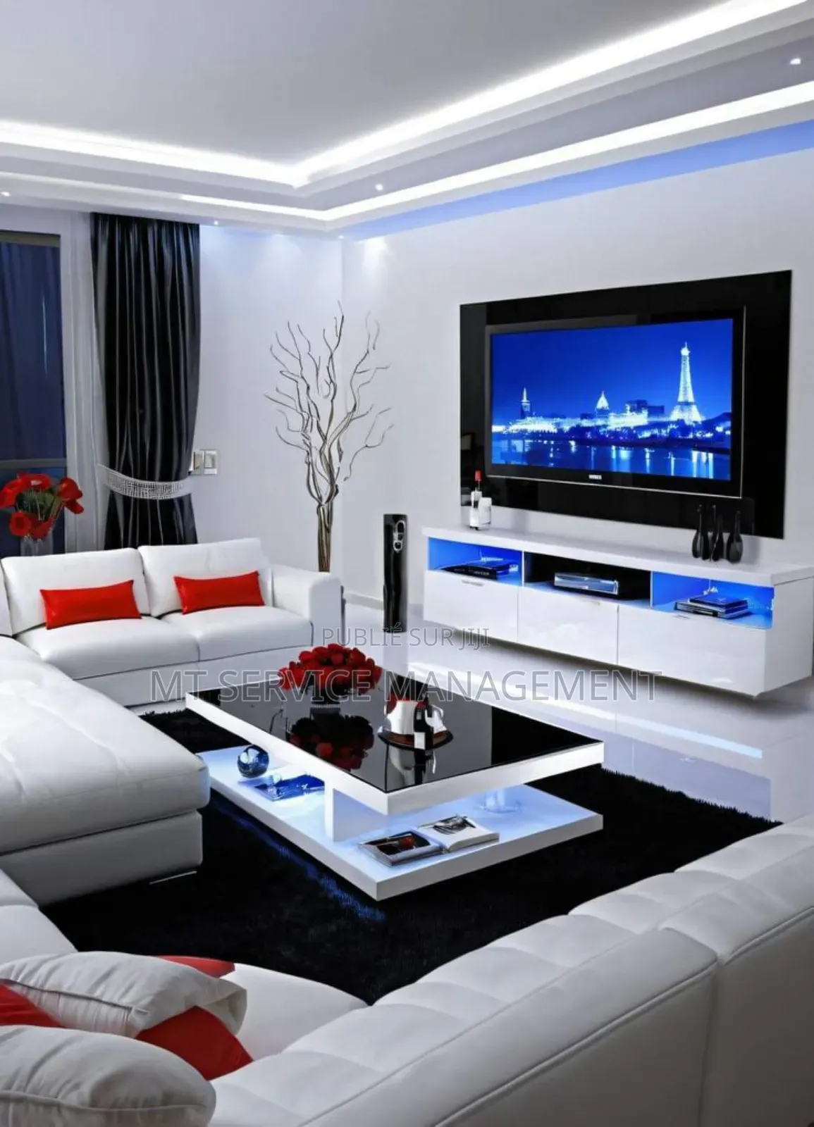 Furnished 2chbre Appartement dans Mt Location, Cocody à Louer