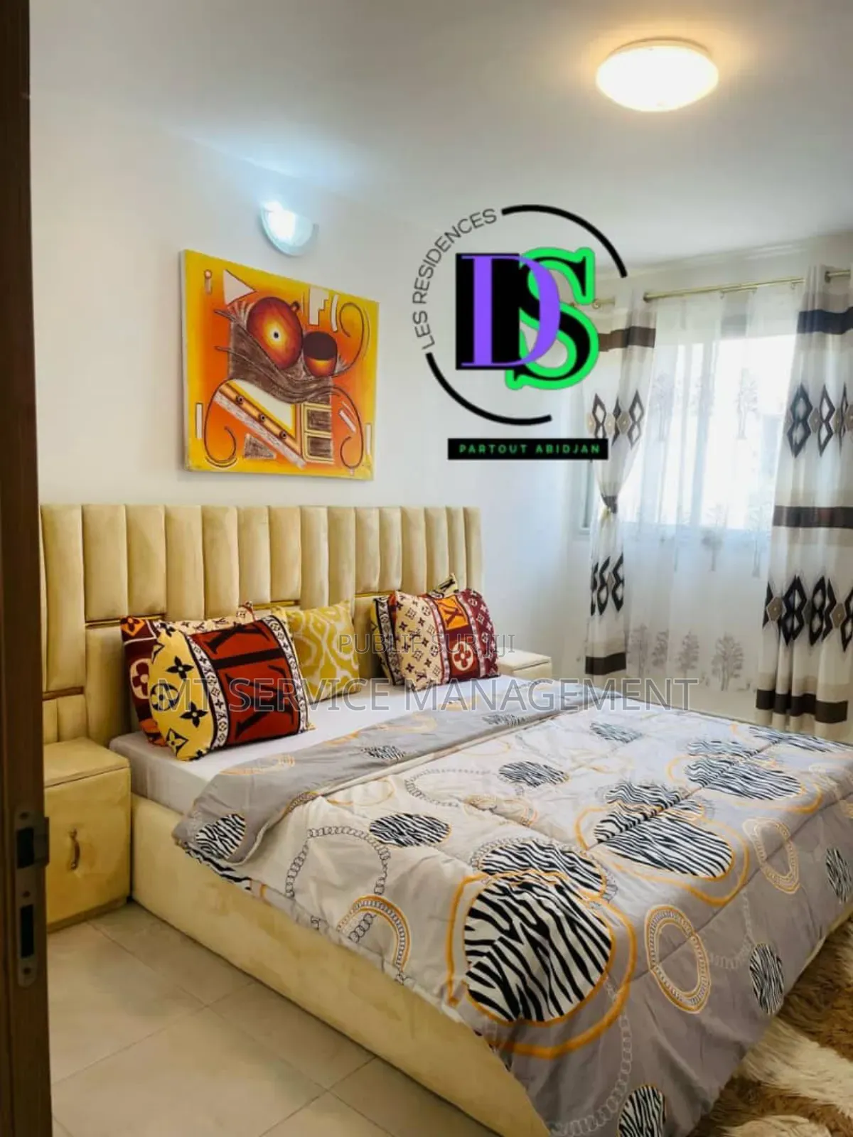 Furnished 2chbre Appartement dans Mt Location, Cocody à Louer