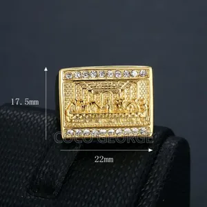 Photo - Bague Jésus Et Ses 12 Apôtres Doré Ne Noircit Pas