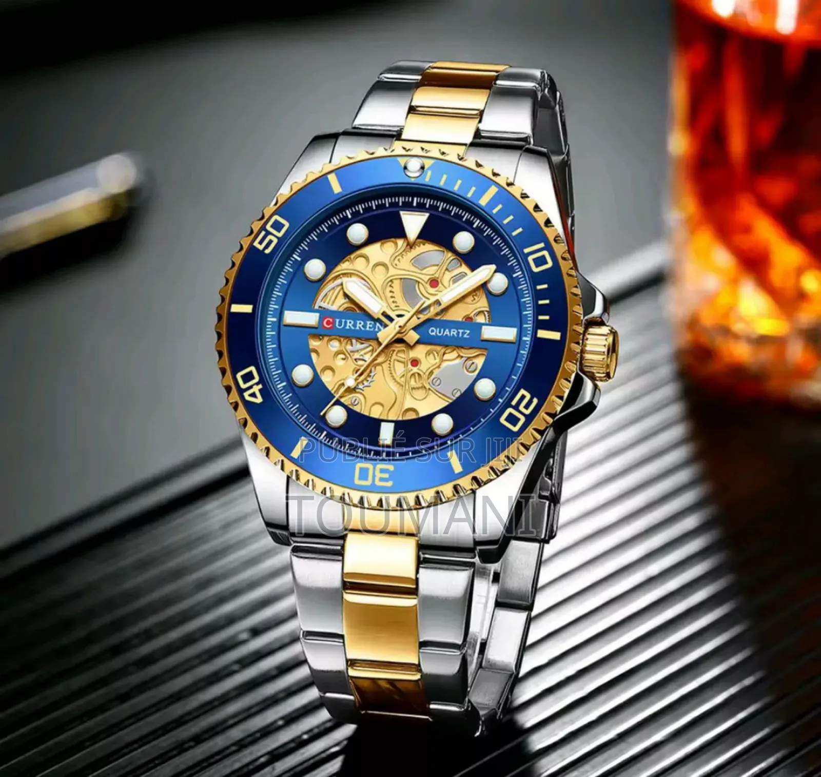 Curren Luxe Bracelet en Acier Inoxydable